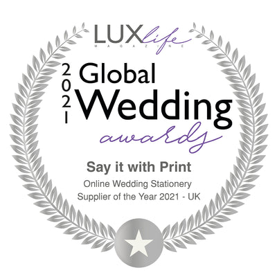 Say It With Print Crowned Online Wedding Stationery Supplier 2021